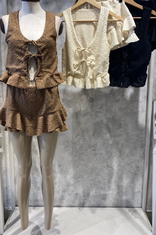 SKORT BRODERIE VOL