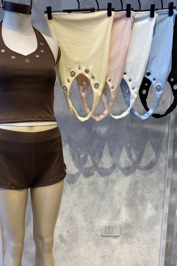 TOP HALTER OJALILLO