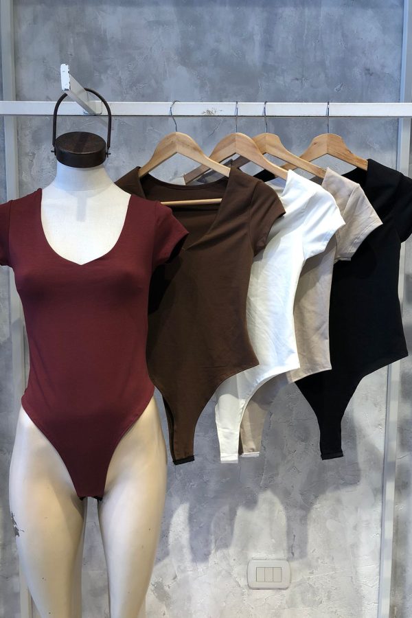 BODY ALG CON LYCRA REMERA V