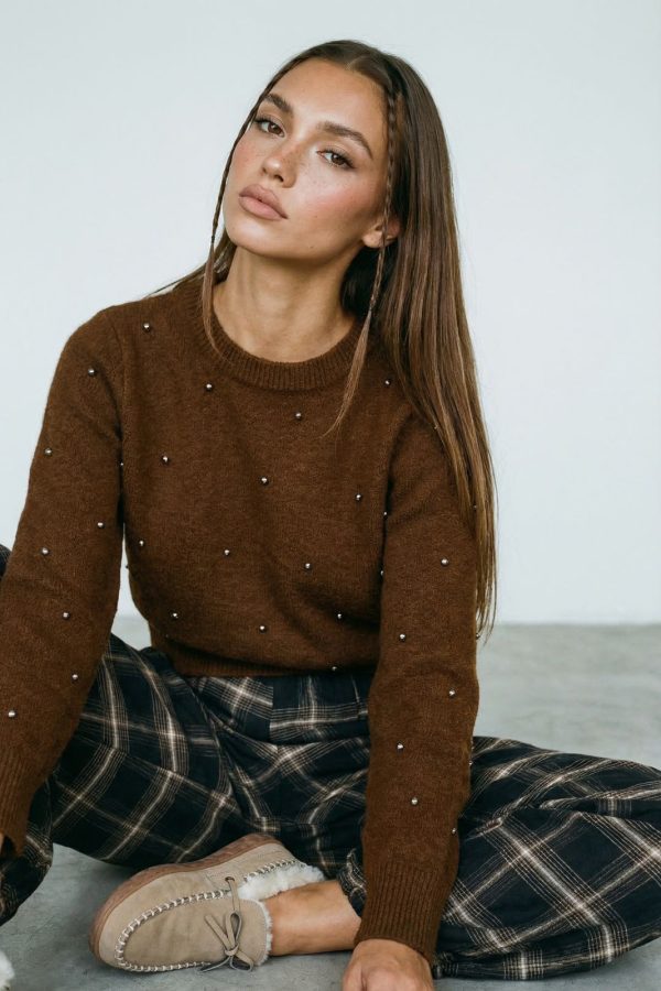 SWEATER CON PIEDRA IMPORTADO