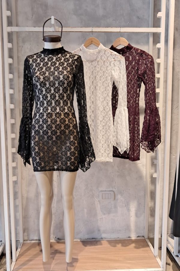 VESTIDO ENCAJE AMELI