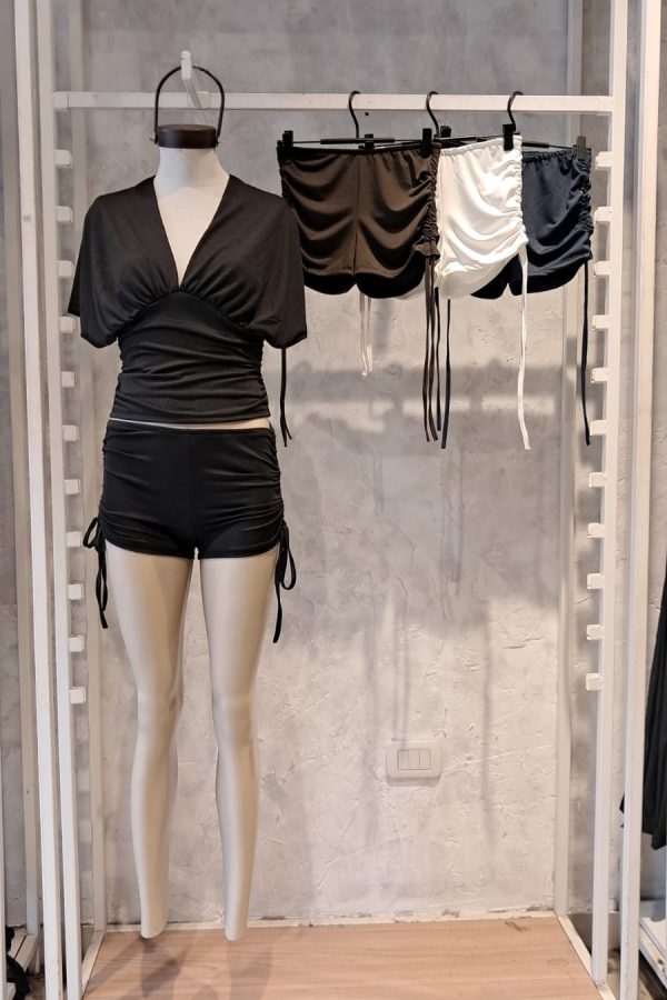 SHORT MICROFIBRA BRUNA